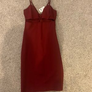 Charlotte Russe maroon dress